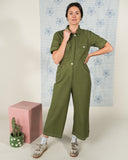 Sage Utility Jumpsuit, Pesto Green