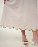 Harper Chestnut Meadow Dress -Neutral Stripe