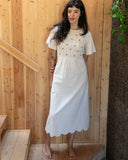 Harper Chestnut Meadow Dress -Neutral Stripe