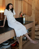 Harper Chestnut Meadow Dress -Neutral Stripe