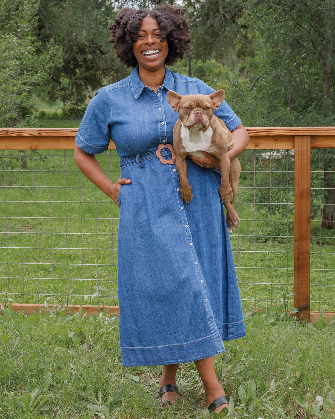 Harper Denimwood Dress L Harper Denimwood Dress L