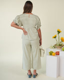 Harper Kinfolk Gingham Blouse, Jadeite