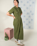 Sage Utility Jumpsuit, Pesto Green