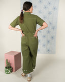 Sage Utility Jumpsuit, Pesto Green
