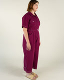 Sage Utility Jumpsuit, Berry