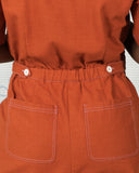 Sage Utility Jumpsuit, Burnt Orange