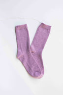 Bright Winter Wool Cashmere Blend Socks: Lilac