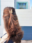 Hand-painted Mini Boho Monarch Claw Hair Clip | Eco-Friendly: Baby Blue