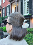 Hand-painted Bow Swan Claw Hair Clip | Eco-Friendly