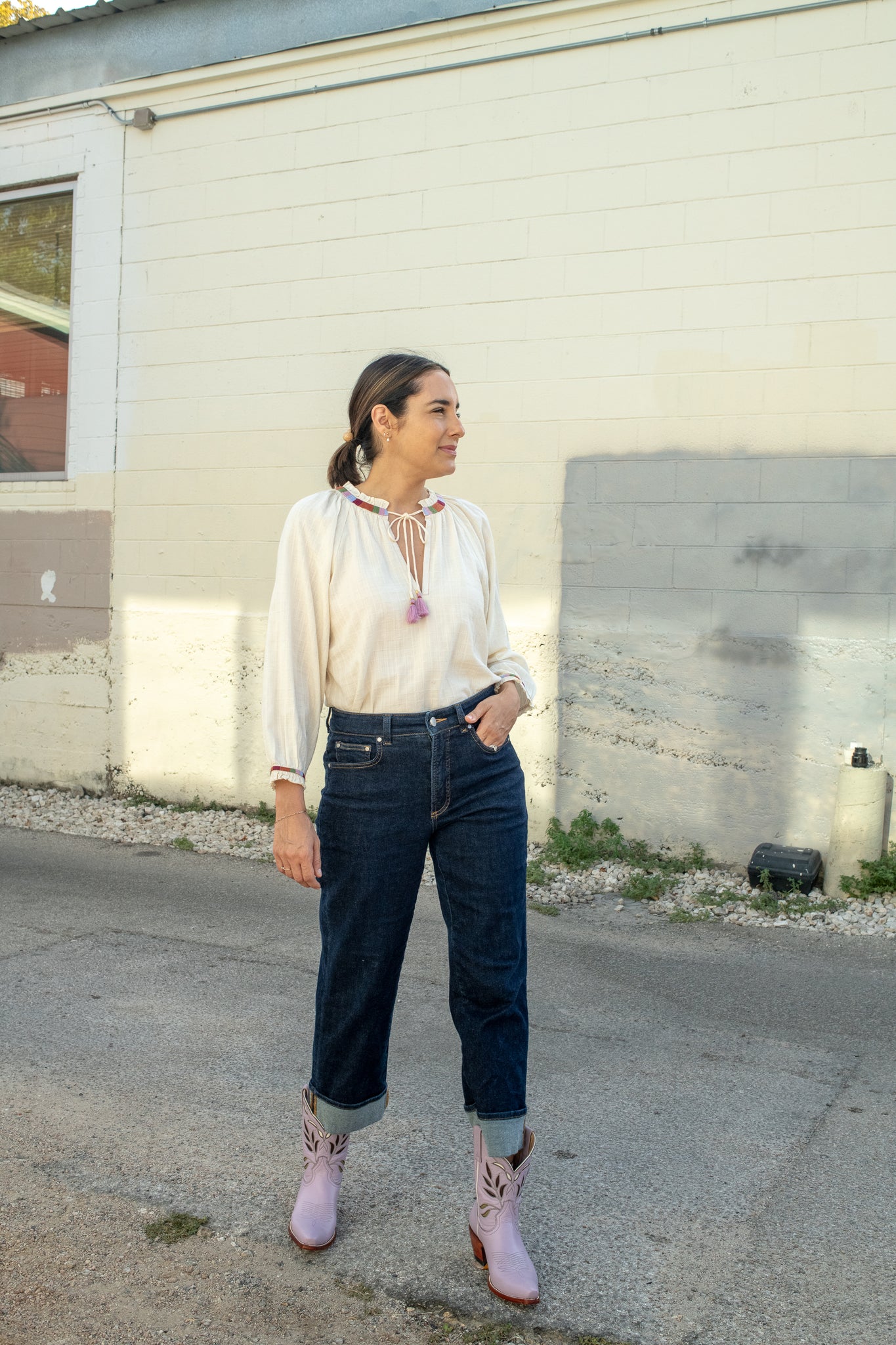 Harper Serenity Blouse, Ivory