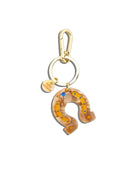 Hand-painted Lucky Horseshoe Bag Charm & Keychain | Western