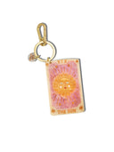 Hand-painted Sun Tarot Card Bag Charm + Keychain