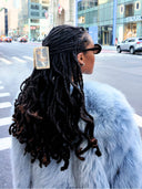 Hand-painted Moon Tarot Card Claw Hair Clip | Eco-Friendly