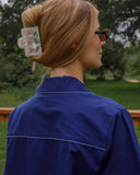 Sage Whimsy Poplin Camp Shirt