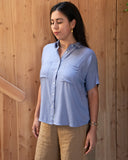 Sage Camp Shirt- Stonewash Navy