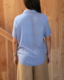 Sage Camp Shirt- Stonewash Navy
