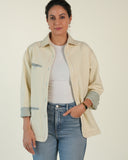 Sage Continental Shacket, Ivory Twill