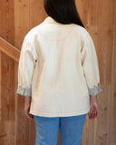 Sage Continental Shacket, Ivory Twill