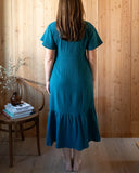 Harper Courtyard Dress, Deep Teal