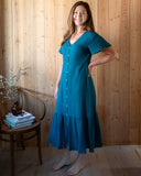 Harper Courtyard Dress, Deep Teal