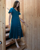 Harper Courtyard Dress, Deep Teal