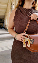 Hand-painted Lucky Horseshoe Bag Charm & Keychain | Western