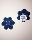 Denim on Denim Floral Coasters (set of 4)