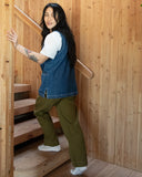 Sage Keepsake Denim Vest w. Pocket Applique