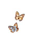 Hand-painted Mini Boho Monarch Claw Hair Clip | Eco-Friendly: Baby Blue