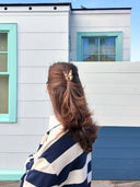 Hand-painted Mini Boho Monarch Claw Hair Clip | Eco-Friendly: Baby Blue