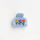 Eco Flowers in Bloom Hair Claw Clip: Blue Floral
