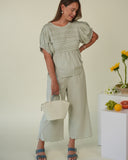Harper Kinfolk Gingham Pant, Jadeite