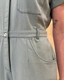 Sage Utility Jumpsuit, Seafoam Green