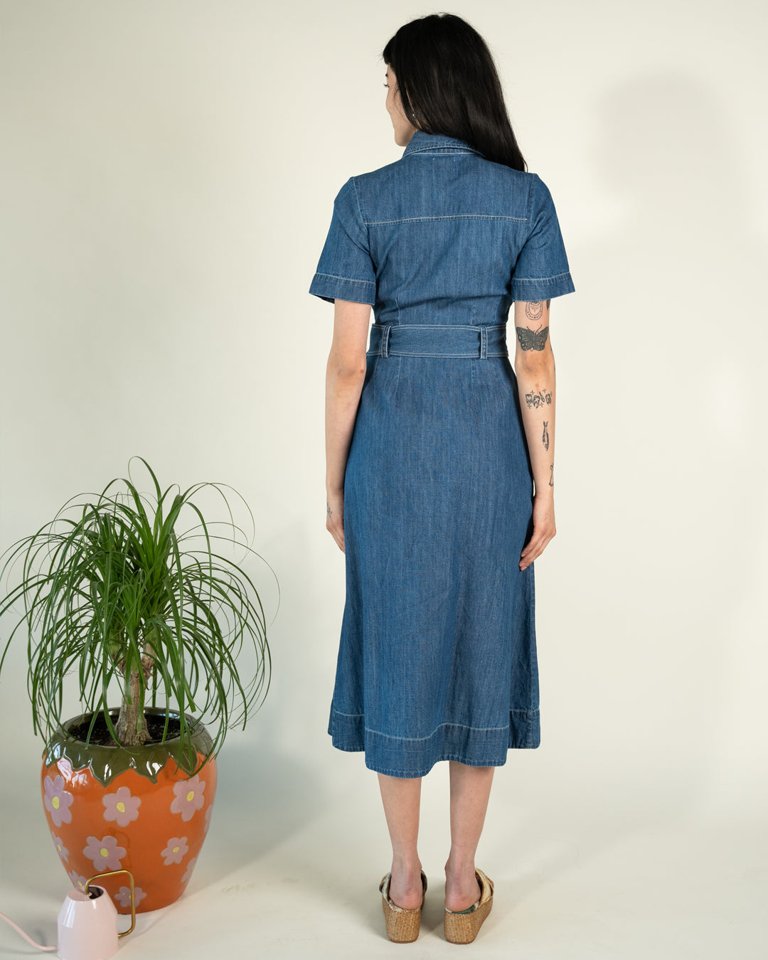 american apparel denim dress American Apparel | Dresses | Lace Back American Apparel Denim Dress