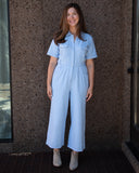 Sage Utility Jumpsuit, Light Blue