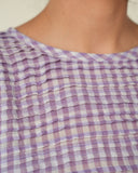 Harper Kinfolk Gingham Blouse, Purple