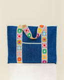 Garden Party Quilted Denim Totebag