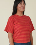 Sage Riptide Tee, Tomato Red