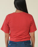 Sage Riptide Tee, Tomato Red