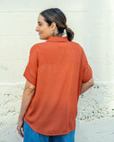 Sage Camp Shirt, Burnt Orange