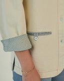 Sage Continental Shacket, Ivory Twill