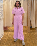 Sage Utility Jumpsuit, Pink Rose