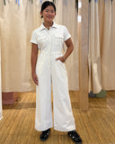 Sage Utility Jumpsuit, Off White