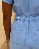 Sage Utility Jumpsuit, Light Blue