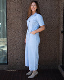 Sage Utility Jumpsuit, Light Blue