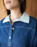 Sage Varsity Pullover, Denim