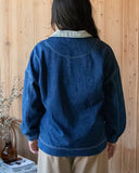 Sage Varsity Pullover, Denim