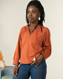 Harper Serenity Blouse, Burnt Orange