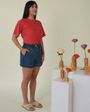 Sage Riptide Tee, Tomato Red