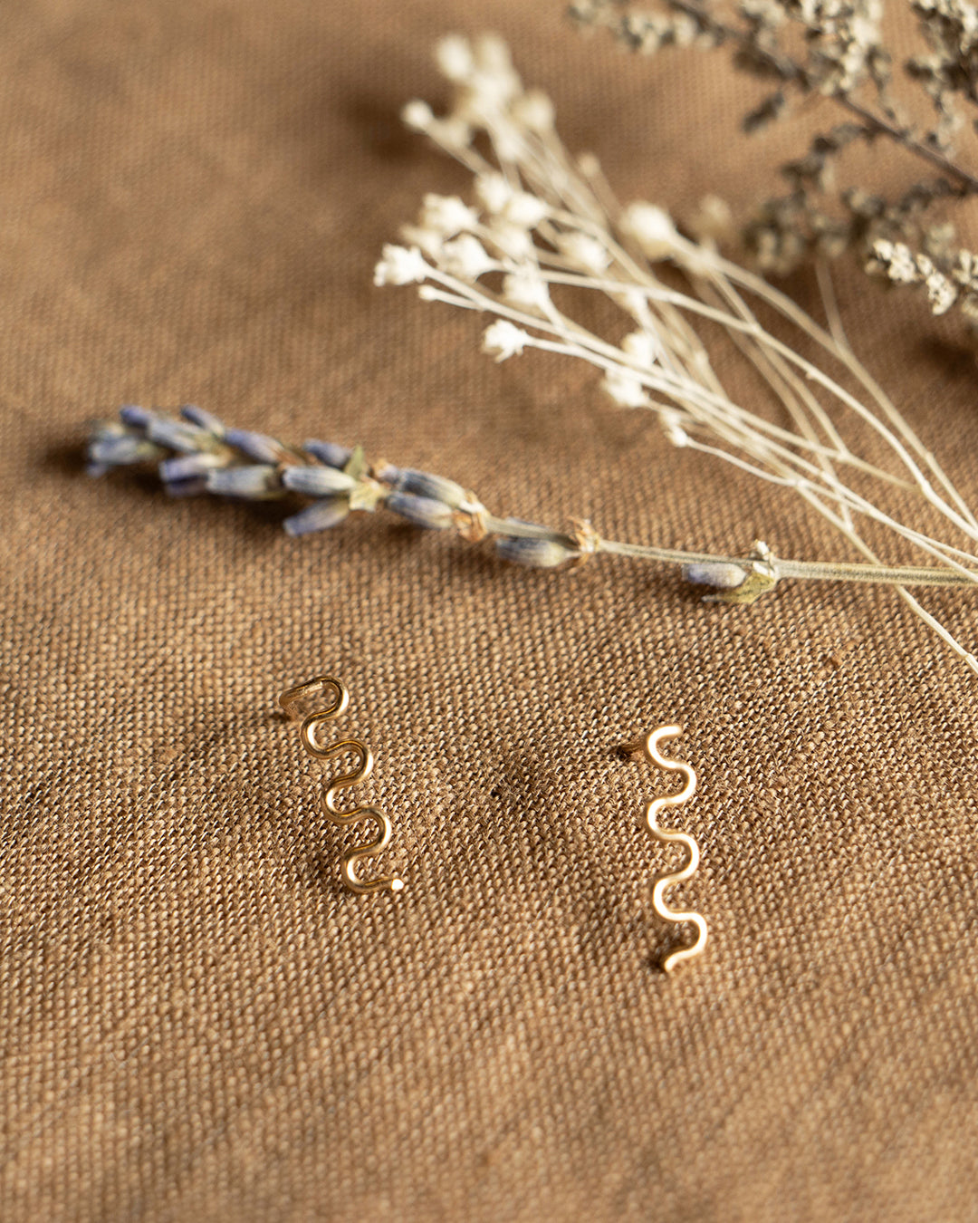 Gold Fill Squiggle Studs